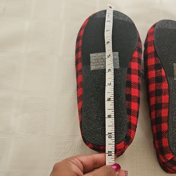 Torrid Red and Black Checkered Moccasin Slippers - Picture 7 of 16